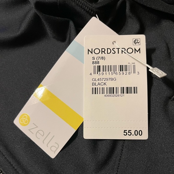 NWT Zella Mock-Neck Full-Zip Jacket, Jet Black | S (7/8) - Picture 13 of 14